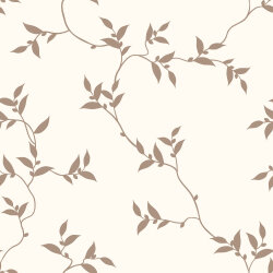 Baumwolljersey Blätterranken - creme