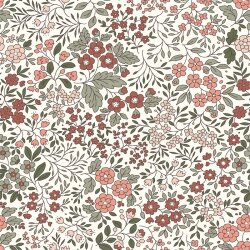 Baumwolljersey Blumenmeer - creme