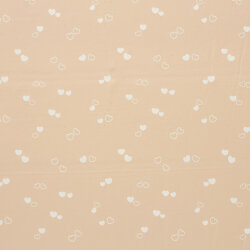 Baumwolljersey Herzen - softrosa