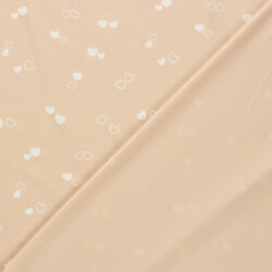 Baumwolljersey Herzen - softrosa