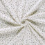 Rippenjersey Mini Blumenzweige - creme