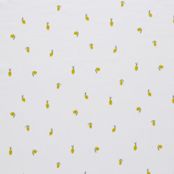 Rippenjersey Zitronen - creme