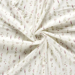 Rippenjersey Sommerwiese - creme