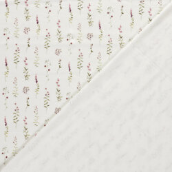 Rippenjersey Sommerwiese - creme