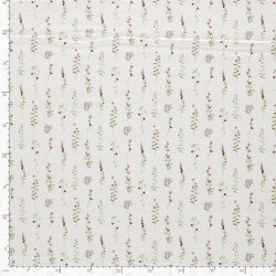 Rippenjersey Sommerwiese - creme