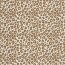 Stretch Frottee Leopunkte - creme