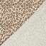 Stretch Frottee Leopunkte - creme