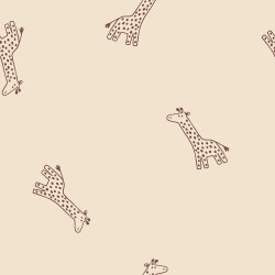 Baumwolljersey Giraffen - hellbeige