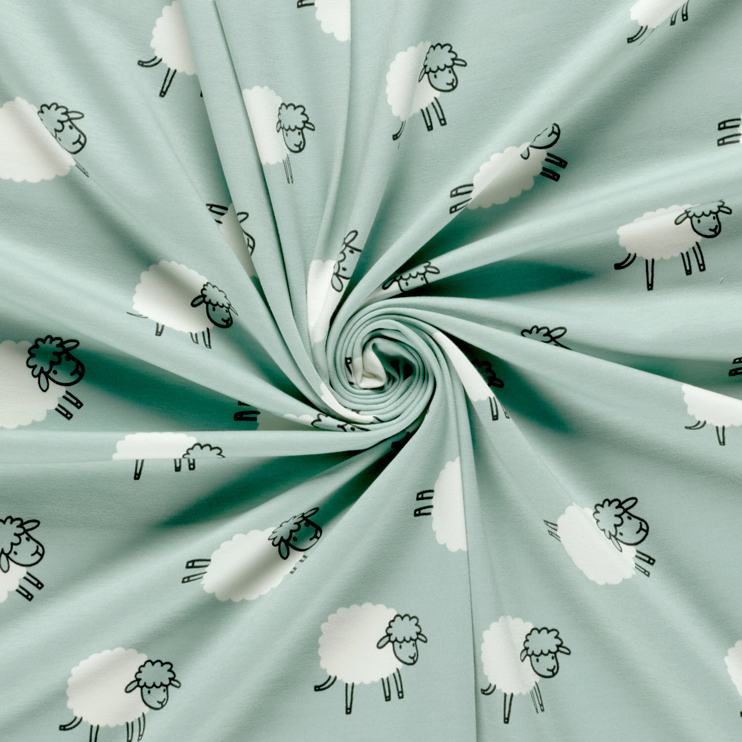 French Terry springende Schafe - helljeans