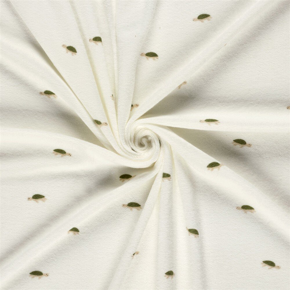 Stretch Frottee kleine Schildkröten