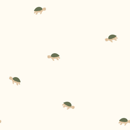 Stretch Frottee kleine Schildkröten