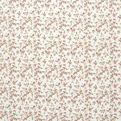 Baumwolljersey kleiner Blumenregen - creme