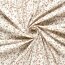 Baumwolljersey kleiner Blumenregen - creme