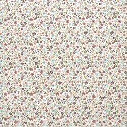 Baumwolljersey bunte Sommerwiese - creme