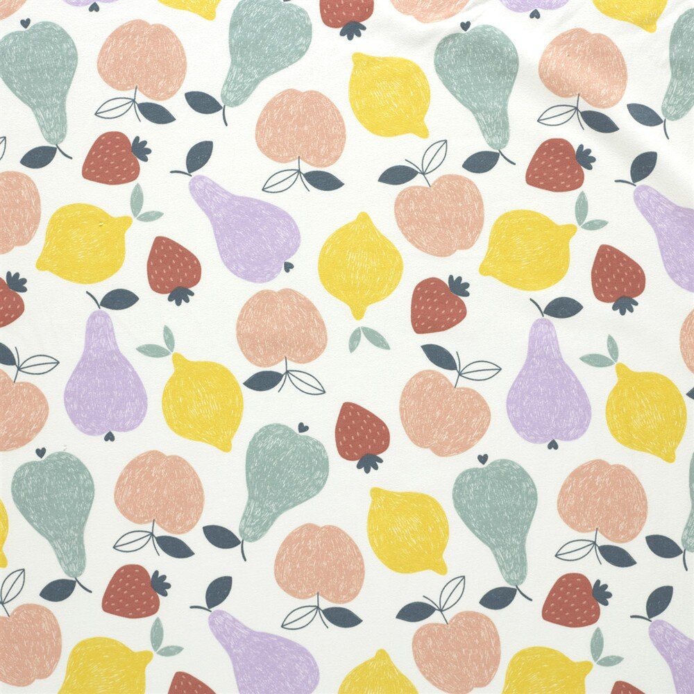 French Terry Früchte - creme