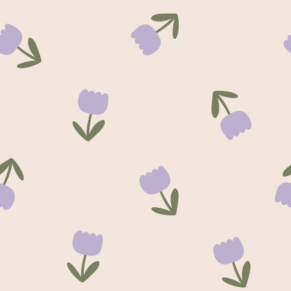 Terry Crêpe Tulpenregen - creme