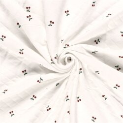 Steppstoff kleine Kirschen - creme