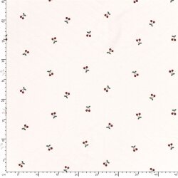 Steppstoff kleine Kirschen - creme