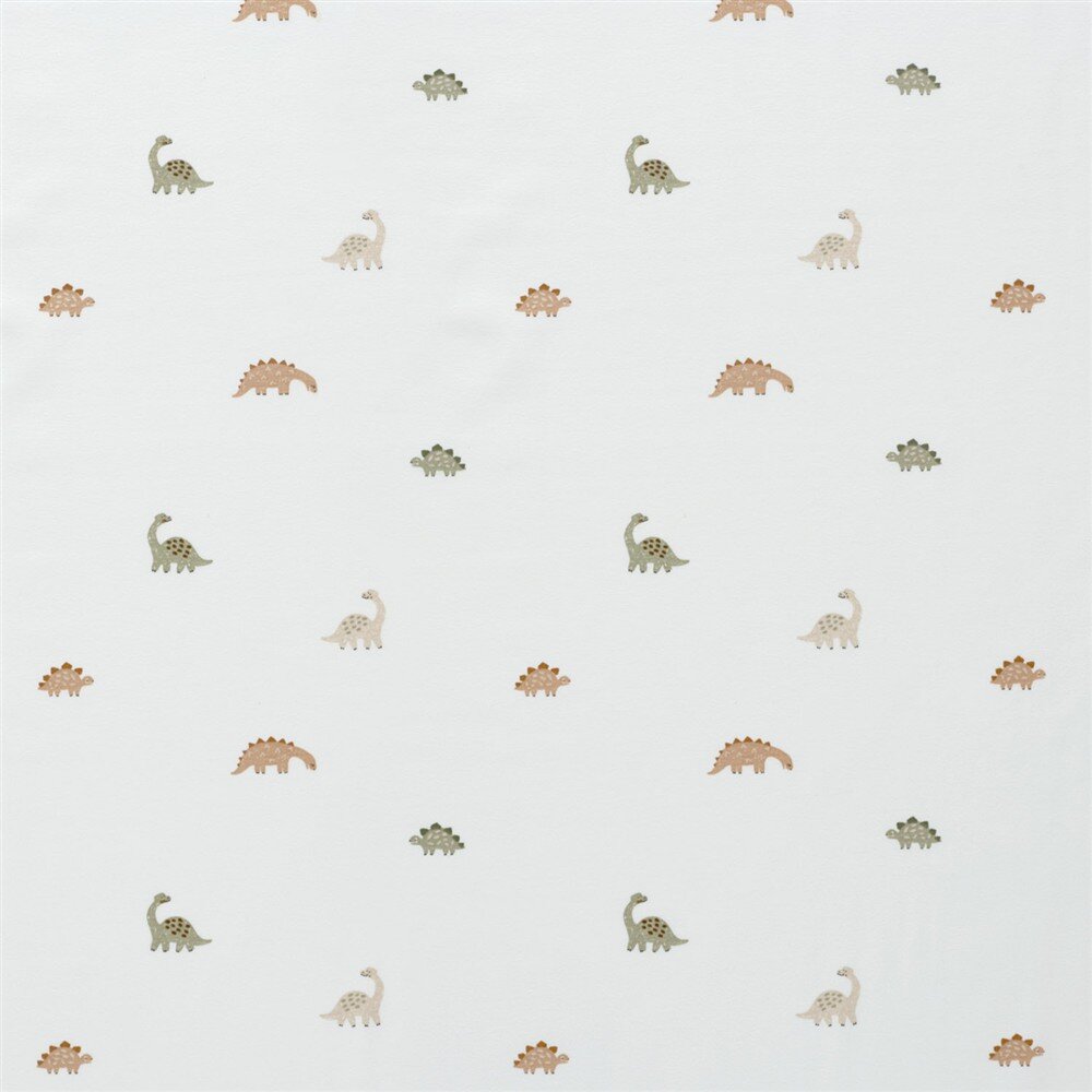 Baumwolljersey kleine Dinos - creme