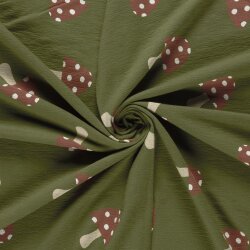 Terry Crêpe Fliegenpilze - dunkelsalbei