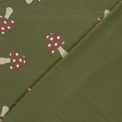 Terry Crêpe Fliegenpilze - dunkelsalbei