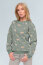 French Terry BIO~Organic Digital Waldtiere - dunkelantikmint