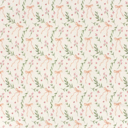 Baumwolljersey BIO~Organic Digital Blumen und Schleifen -...