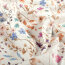 French Terry BIO~Organic Digital Blumenfeld - wollweiß - creme