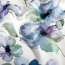 French Terry BIO~Organic Digital Aquarellblüten - wollweiß - creme