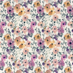 Baumwolljersey BIO~Organic Digital Blumenzweige -...