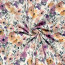 Baumwolljersey BIO~Organic Digital Blumenzweige - wollweiß - creme