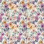 Baumwolljersey BIO~Organic Digital Blumenzweige - wollweiß - creme