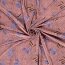0,7 Meter - Viskosejersey Blumen - rosa