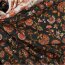 0,8 Meter - BaumwollJersey Digital Paisley Blumen - dunkeloliv