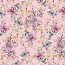 0,5 Meter - Baumwolljersey Digital Blumen - hellrosa
