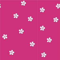 0,8 Meter - Baumwolljersey Blümchen - pink