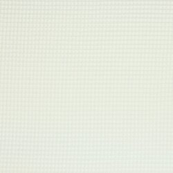 0,7 Meter - Waffelpiqué *Vera* 6mm- creme