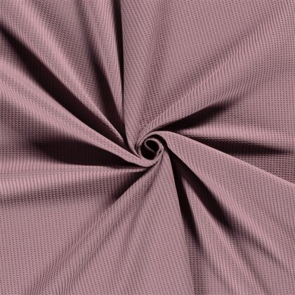 0,5 Meter - Waffeljersey *Marie*  - antik pink
