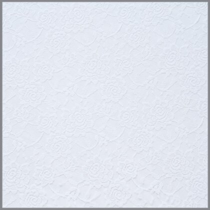 0,9 Meter - Mesh Spitze *Sophia* Blumen weiß