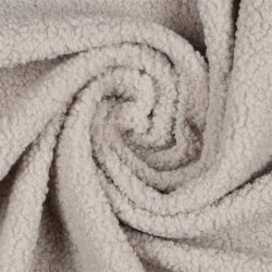 0,5 Meter - Teddystoff - beige