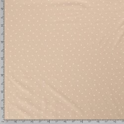 0,4 Meter - Baumwolljersey Konfetti sand