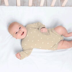0,4 Meter - Baumwolljersey Konfetti sand