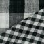 0,6 Meter - Doppelseitiger Musselin CHECKS - schwarz