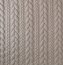 0,4 Meter - Jacquard_Jersey *Calea* Zopfmuster - dunkelbeige
