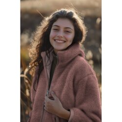 Teddystoff Doppelseitig Uni - taupe