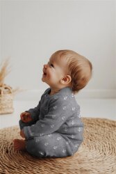 Musselin Jacquard Anker 2-Seitig - dunkelblau