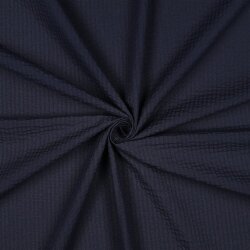 Seersucker Jacquard Streifen - nachtblau