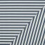 French Terry Streifen - altweiß/indigo