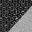 Baumwolljersey Smileys - schwarz