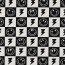 Baumwolljersey Smileys und Blitze - schwarz